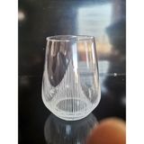 6 Adet Piramit Desen Kristal Işleme 425 ml Meşrubat Bardağı - Şeffaf