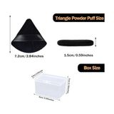 6 Adet Pudra Puf, Yüz Üçgen Makyaj Pufu, Yumuşak Yıkanabilir Velur Fondöten Pufu, Loose Pudra Mineral Pudra Vücut Pudrası Için Depolama Kutusu ile Makyaj Aracı (Siyah) - Option-1 - 0 - Siyah