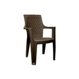 6 Adet Rattan Efektli Elegance Plastik Sandalye