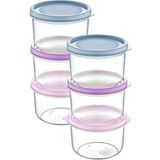 6 Adet Renkli Kapaklı Mini Saklama Kabı, 175 Ml, Bulaşık Makinesinde Yıkanabilir - 0 Siyah - Option-1