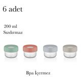 6 Adet Saklama Kabı Sızdırmaz Vidalı Kapak Bpa İçermez Piknik Okul Kamp Çok Amaçlı Kutu Boncuk Düğme Vida Balıkçı Ekipmanı Vd Üstten Pencereli