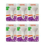 (6 Adet) Şavk 8W (54W) Sarı Işık (3000K) E27 Duylu (Kalın Duy) Led R63 Ampul