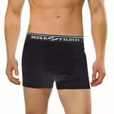 6 Adet Seher 060 Likralı Erkek Boxer Külot Siyah 2Xl