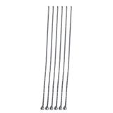 6 adet Şiş Kebap Şişi 50cm Boy 3x3mm Barbekü Mangal Şiş Set Metal üzeri Paslanmaz Galveniz Kaplı