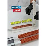 6 Adet Şiş ve Kebapmatik Adana Urfa Kebap Kalıbı Aparatı Pratik Hızlı Kebap Makinesi Kutusu