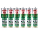 6 Adet Somafix Express Stropiyer Kartonpiyer Montaj Yapıştırıcısı Beyaz Beyaz