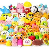 (6 Adet ) Squishy Seti Farklı Modellerde Ufak Boy Sukuşi Oyunu 6 lı set 5-8 cm arası - Renkli