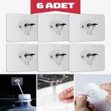 6 Adet Süper Güçlü Çerçeve Askısı Pin Delgisiz Vidalı Tırnak Kanc