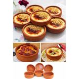 6 Adet Sütlaç Çömlek Kase Güveç Seti Fırın Kase Güveç Kabı Sufle Kabı Güveç (Sütlaçlık) - Kahve
