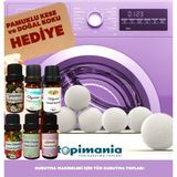 6 Adet Xxl Doğal Yerli Üretim Çamaşır Yün Kurutma Topu 6 Adet 10 ml Esans - Kurutma Makinesi Için