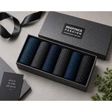 6 Çift Kutulu Erkek Çorap BAMBU Premium Bay-Bayan Patik Çorap - Erkek Çorap Yazlık, Dikişsiz, Bambu Çorap Erkek (40-44)