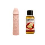 6 Cm Uzatmalı Prezervatif - Silikon Penis Uzatıcı Kalınlaştırıcı Kılıf Kayganlaştırıcı Yağ hediyeli