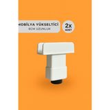 6 cm Yükseltici Mobilya Ayağı - U Meşe Ayak (2 Adet) - Beyaz