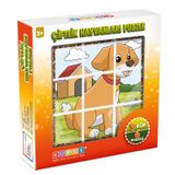 6 Farklı Çiftlik Hayvanları 3d Küp Puzzle 3 4 5 6 Yaş Küp Puzzle