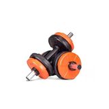 6 İn 1 Fitness Dambıl Seti, Turuncu-Siyah