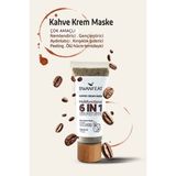 6 in 1 Kahve Krem Maske Çok Amaçlı Aydınlatıcı, Peeling, Nemlendirici, Ölü Hücre Temizleyici 50ml