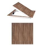 6 inç - 61 cm Tavan Duvar Erişim Kapısı, Basmalı Açık Muayene Kapak Paneli, Alüminyum, 8 Renk, Ahşap Damarlı Kaplama, Sıhhi Tesisat Erişimi, Dayanıklı ve Şık Tasarım (G, 15x20cm/6x8in)