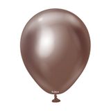 6 İnç Krom Çikolata Lateks Balon 10 Adet