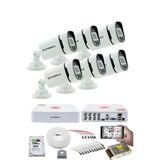 6 Kameralı Set 5Mp Sony Seculensli 1080P, 4 Warm Led, Gece Renkli, Full Hd Ahd Güvenlik Kamerası Seti, Colorvu, V1