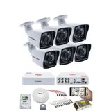6 Kameralı Set - 5Mp Sony Seculensli 1080P Full Hd Ahd, 6 Atom Led, Gece Görüşlü, Ip66 Su Geçirmez, Güvenlik Kamerası, V1