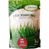6 Karışım Çim Tohumu 6 Mix Ithal Çim Tohumu 1 kg Ambalajında