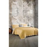 6 Kat Müslin Battal Boy 220X240 Yorgan/2 Adet 50X70CM Yastık Kılıfı 6 Katlı Multi Muslin - 220 x 240 cm - Hardal