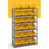 6 Katlı Galvaniz Çelik Raf - Depo, Arşiv, Kiler, Dosya, Market Rafı 31X75 Cm 150 Cm 0.70 Mm