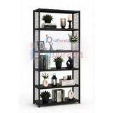 6 Katlı Renkli Tel Kafesli Dekoratif Çelik Raf - Çiçeklik Rafı, Ofis Rafı 0,70 Mm Mavi 59X93 Cm 150 Cm