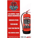 6 kg Foam(Köpüklü) Yangın Söndürme Tüpü