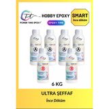 6 Kg Hobi Epoxy Smart/ Ultra Şeffaf Ve Parlak Epoksi Reçine Ince Döküm