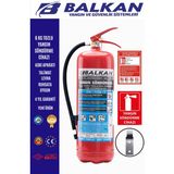 6 kg Tozlu Yangın Tüpü Tse Ce Belgeli Ruhsata Uygun 4 Yıl Set (Talimat-Levha-Askı)