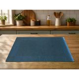 6 Kişilik 30X45cm Pvc Amerikan Servis Supla Seti - Siyah Renk