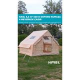 6 Kişilik 6.3m2 4 Mevsim Su, Kar Geçirmez Sertifikalı 420d Oxford Kumaşlı Şişme Çadır 300*210*200cm