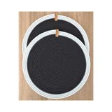 6 Kişilik Amerikan Servis Supla Takımı Tabak Altlığı Mutfak Hasır Sepet Sunum Hediye 33x33cm SUPLA1001000009483