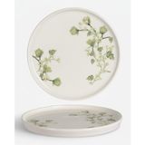 6 Kişilik Nodric Kenar Toledo Pasta Tabağı 20cm Dijital Freesia Desen