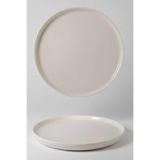 6 Kişilik Nodric Kenar Toledo Pasta Tabağı 20cm Krem Rengi