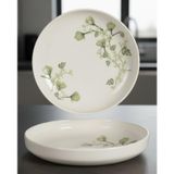 6 Kişilik Nodric Kenar Toledo Yemek Tabağı 18,5cm Freesia Desen
