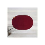 6 Kişilik Oval Supla Takımı Amerikan Servis Sunum Dekorasyon Mutfak Sunum-42x30cm bordo OZLEM1272