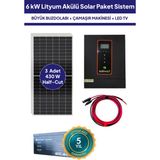 6 Kw Lityum Akülü Solar Güneş Enerjisi Sistemi