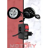6 Ledli Ayna Bağlantılı Açı Ayarlı Ultra Güçlü Motosiklet Sis Farı Ve Gündüz Ledi + Usb Şarj Bağlantılı Aç Kapa Butonu Full Set