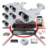 6' lı 5 MP 1940P Sensör 6 Megapiksel Sony Lens Metal Kasa IP Güvenlik Kamerası Seti_BS 748IP
