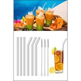 6 lı Cam Pipet + 3 adet Temizleme Fırçası 21cm