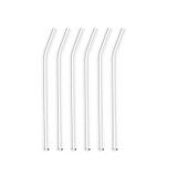6 lı Cam Pipet Şeffaf Eğimli 19cm