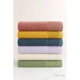 6 Lı El Yüz Havlusu Seti %100 Pamuklu 50X90 Cm Pure Cotton