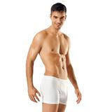 6 Lı Erkek Elastan (likralı) Boxer Beyaz Renk Abani Classic