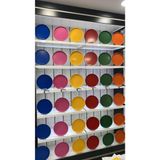 6 Lı Metal Renkli Sunum Servis Tepsisi Tepsi 24CM