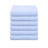 6 Lı Otel El Yüz Havlusu Pamuklu Beyaz 50X85 Cm Newcotton
