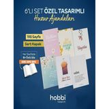 6 Li Set Özel Tasarimli Huzur Ajandalari- Iı Islami Tasarım Ajanda - 001-Renkli