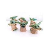 6 lı Star Wars 3D Baby Yoda Mini Figür Seti Oyuncak 6cm