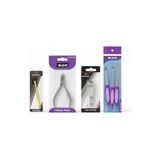 6 Lı Tırnak Bakım Seti, Manikür ve Pedikür Set, Tırnak Makası, Pens, Törpü, Cımbız, Kişisel Bakım Seti. - Option-1